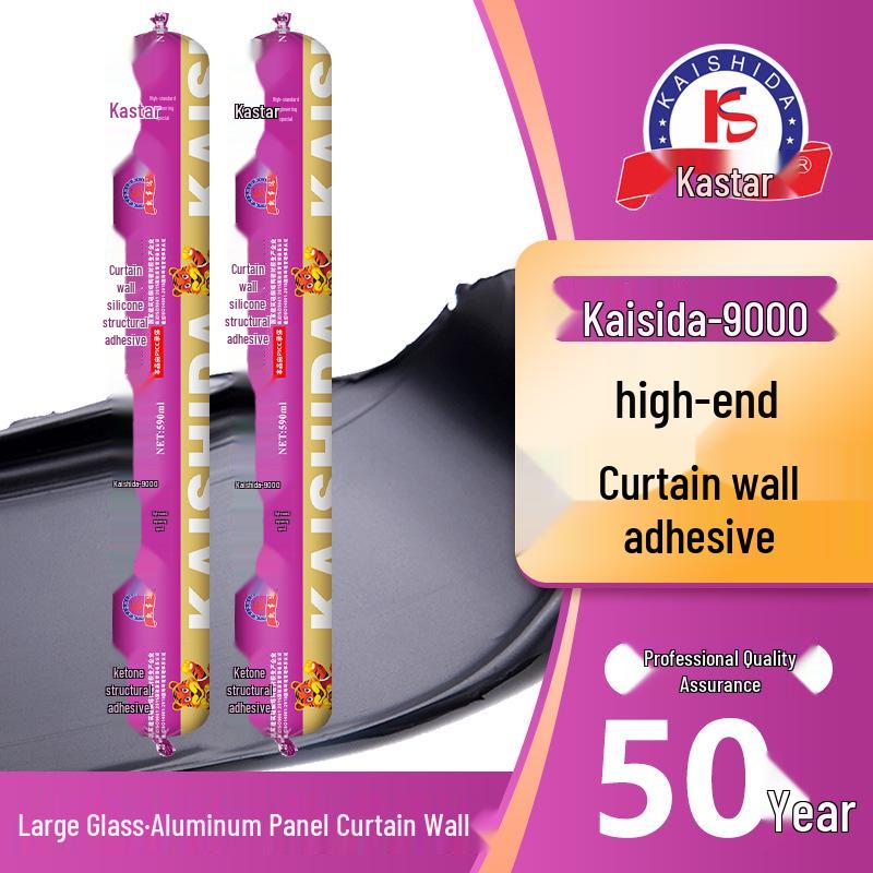 

Кайсида 9000: Премиальный черный силиконовый клей для стеклянных конструкций и зимних садов White 590ml