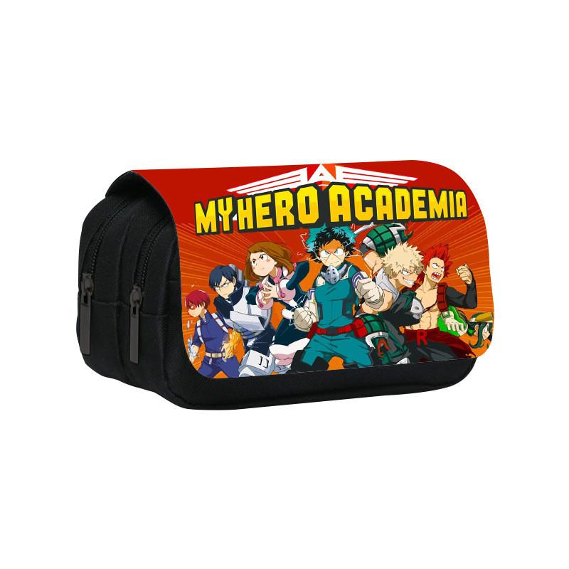 My Hero Academia Doppelstöckiges Federmäppchen mit großem Fassungsvermögen für Schüler und Sammler