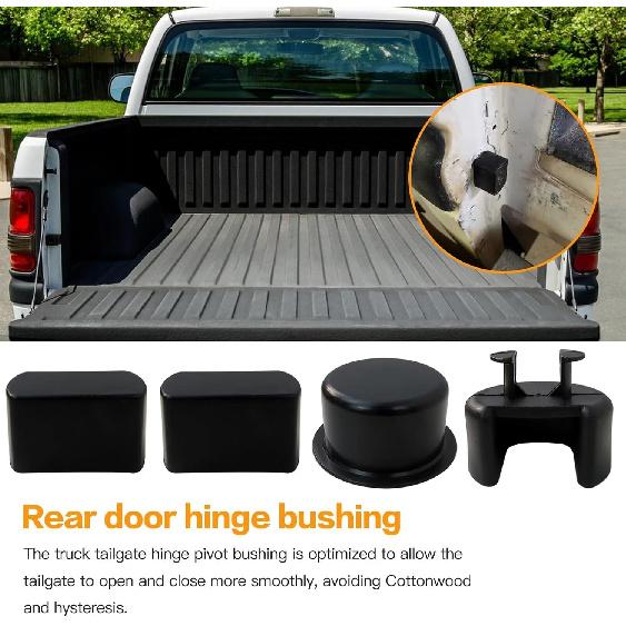 38641 Tailgate Hinge Pivot Bushing Insert Kit Left and Right for Ford Ranger: 1993, 1994, 1995, 1996, 1997, 1998, 1999