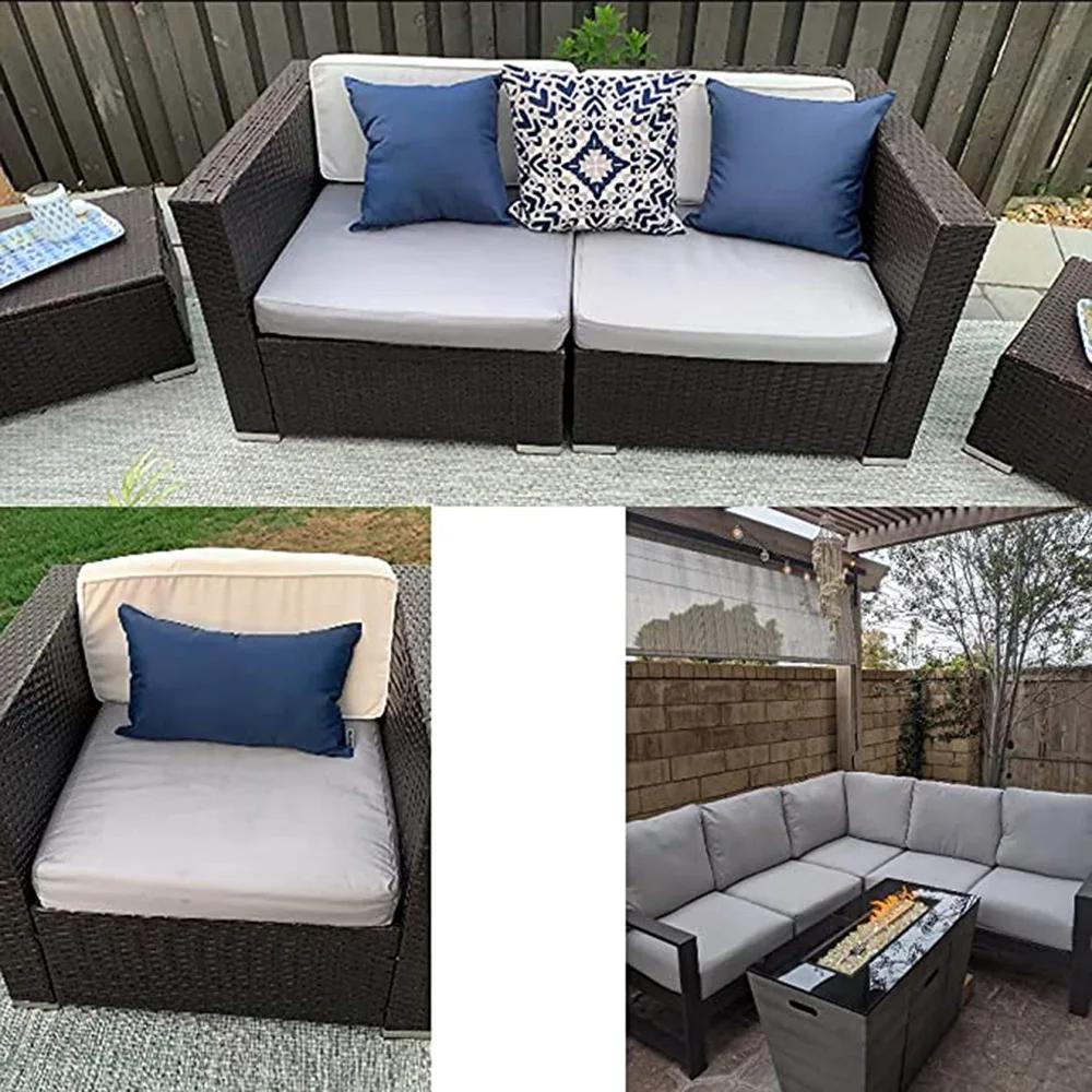 10 Sizes Windproof Water-Resistant Patio Covers - Chair Seat & Cushion Replacement Slipcovers