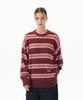 MAHAGRID Hairy Stripe Knit Sweater Burgundy(Mg2Ffmk600A)