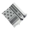 Shemagh Desert Scarf Black and White Arab Keffiyeh Shawl Wrap with Tassels Scarves Bandana Head Wraps for Men and Women