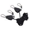 2 Stück 1/8 Zoll Grow Light Seilaufhänger Verstellbarer Hochleistungs-Seilklemmenaufhänger Hochfester Seilaufhänger