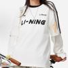 Li Ning Letter Print Loose Comfortable Short Sleeve T-Shirt Unisex Tops White AHSU657-1(TEAM702-3.4.24)