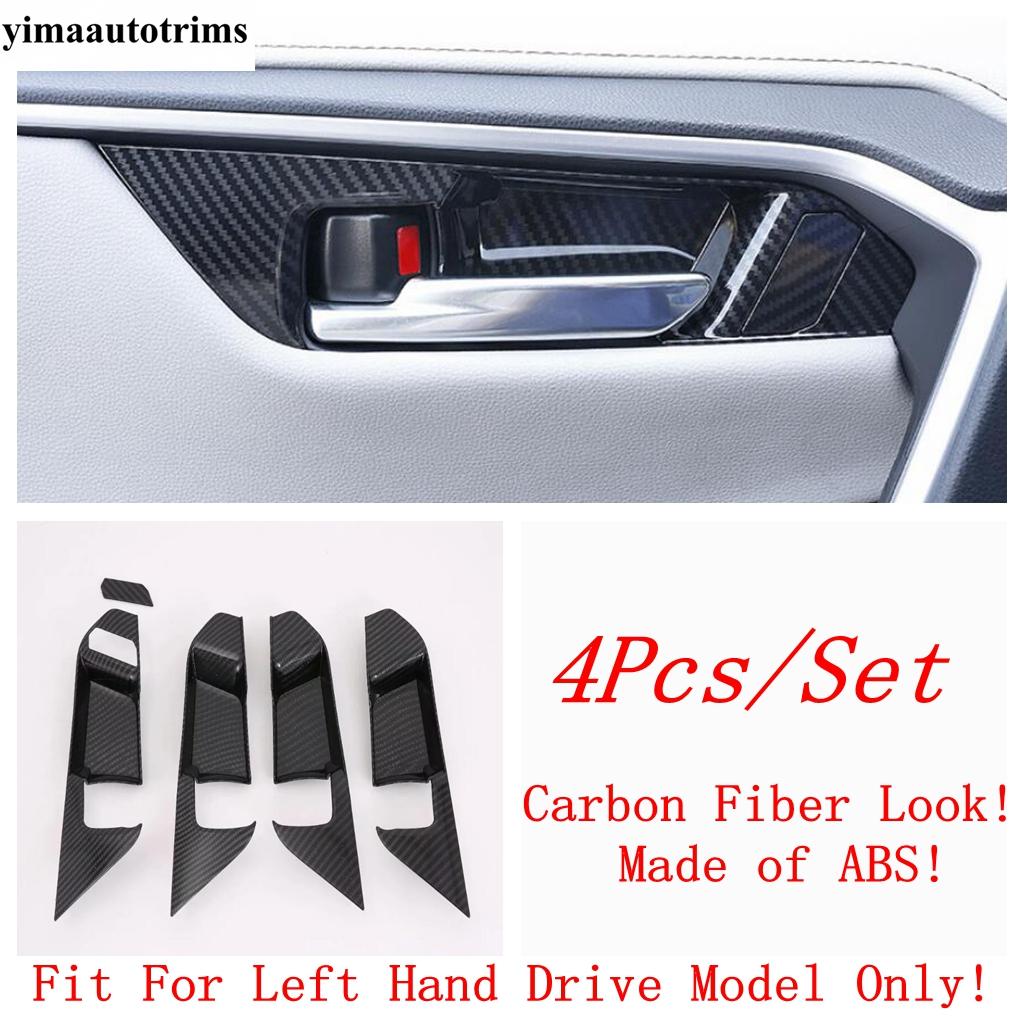 Moldura de Marco de Salpicadero / Cubierta de Faro / Soporte de Vaso de Agua / Elevalunas Para TOYOTA RAV4 RAV 4 XA50 - 2024 Accesorios de Fibra de Carbono