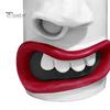 Funny Face Tissue Holder Resin Handmade Nose Mouth Tissue Dispenser Tabletop Toilet Paper Holder Tissue Organizer for Bathroom Living Room Decor