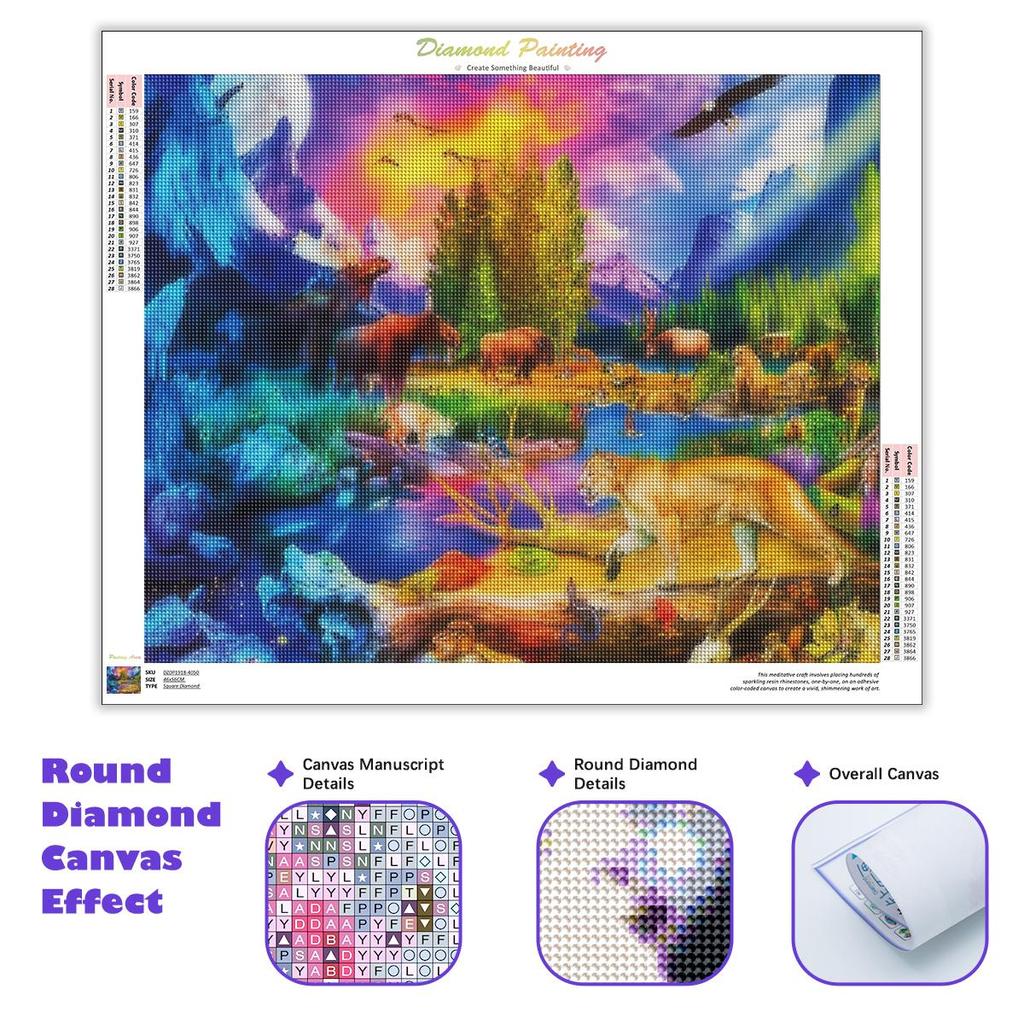 Rama 5D w pełni z okrągłych diamentów malowanie lew krowa zdjęcia ze strasu diament haft zestaw mozaiki ze zwierzętami Home Decor 30x40cm