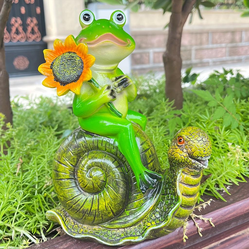 Amerikanische Froschornamente Cartoon Garten Hof Harzhandwerk Tier Kreative Heim Wohnzimmer Schreibtischdekorationen