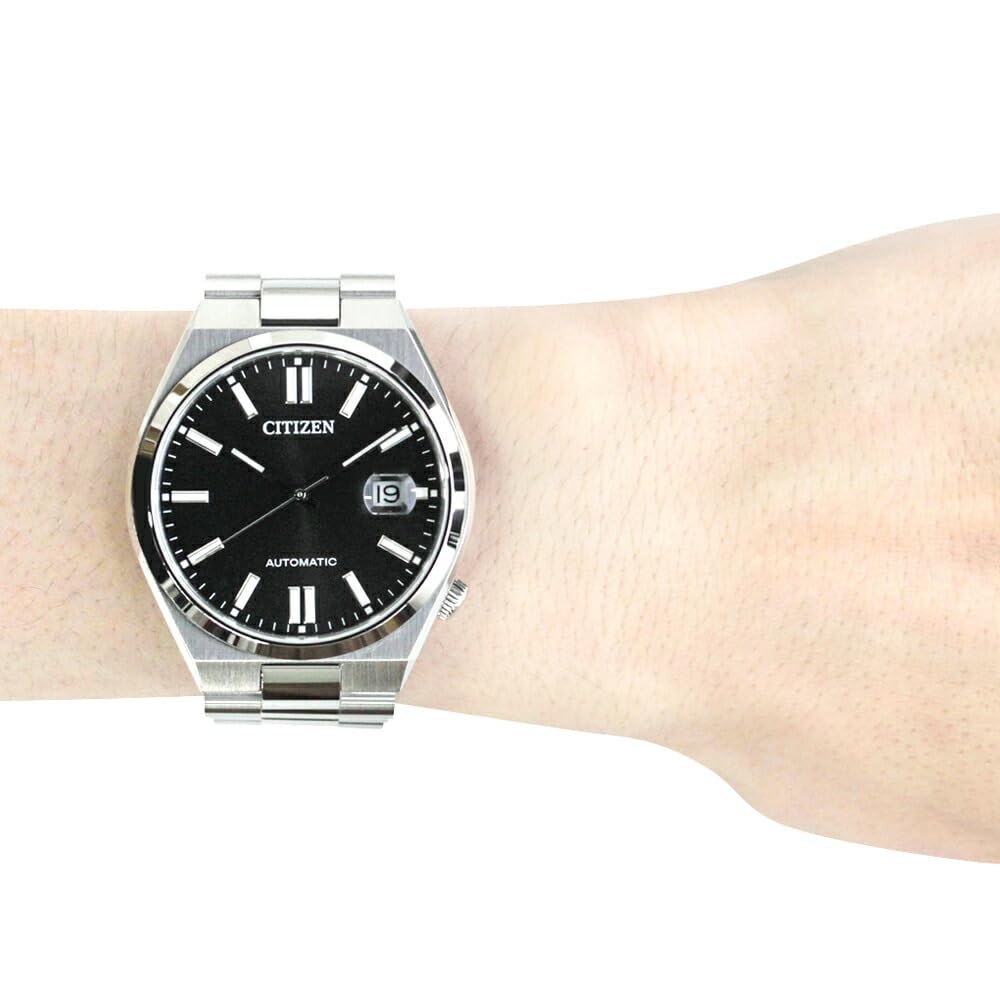 Citizen Collection Tsuyosa Mechanical Automatic Wristwatch Men Silver Black NJ0150-81E