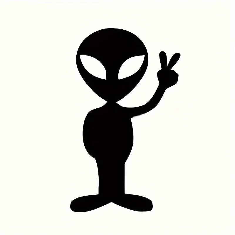 Car aliens reflective film material decals car personalized stickers body door rear glass car stickers