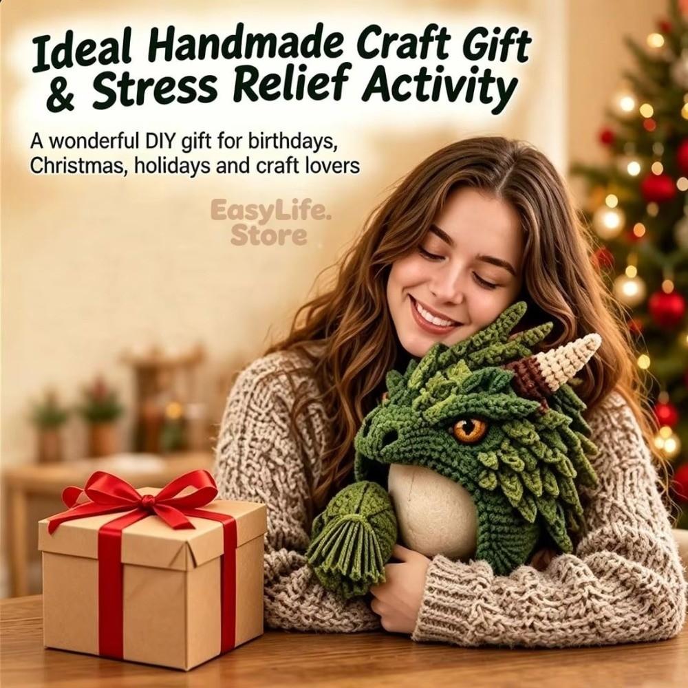 With Step-by-Step Guide Hood Hat Crochet Kit Animal Hood Hat Crochet Kit  for Adults&Kids Gift