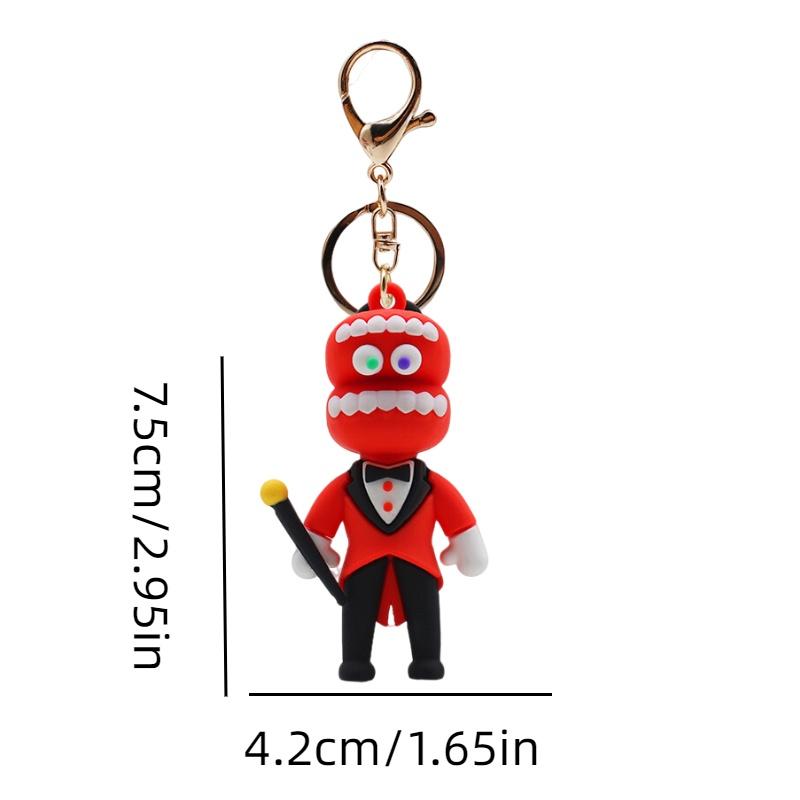 Der erstaunliche digitale Zirkus Silikon-Schlüsselanhänger-Anhänger Perfekt zum Verschenken an Geburtstagen, Abschlussfeiern und mehr!