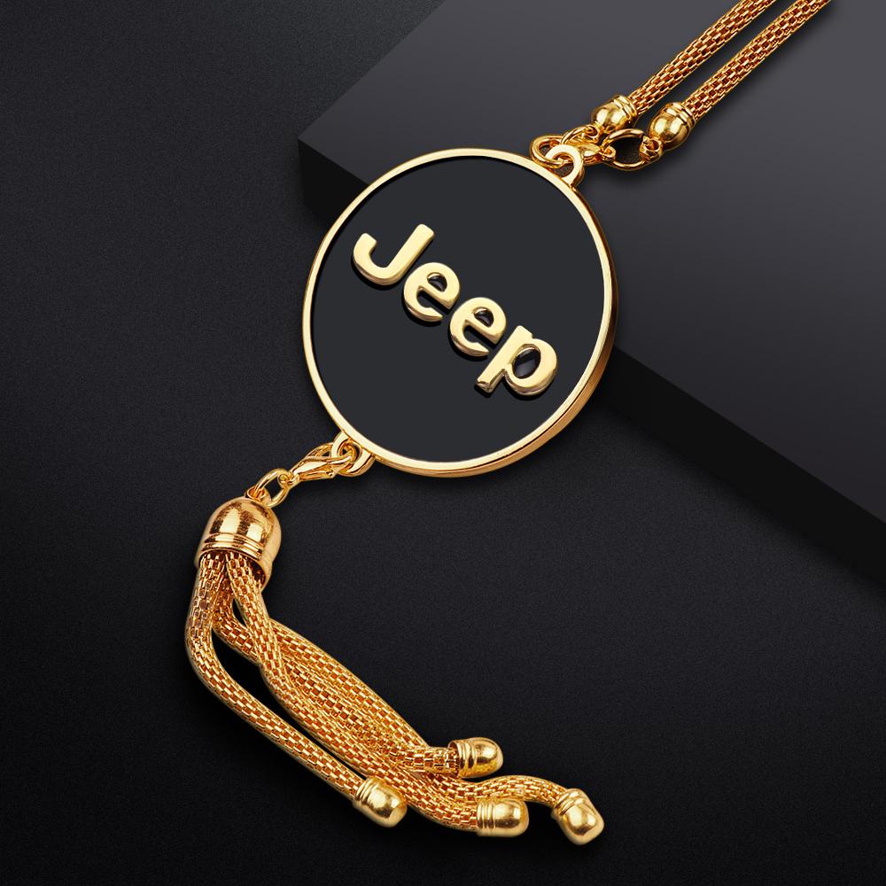 Car Pendants Auto Emblem Interior Rearview Mirror Ornaments Accessories For Jeep Renegade Compass Grand cherokee wk2 Wrangler JK AKL1
