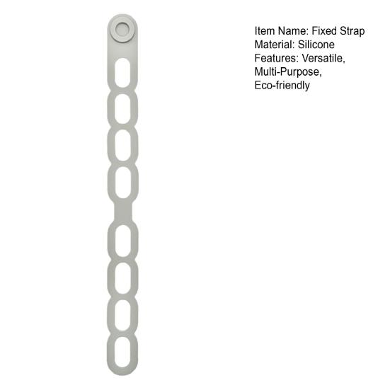 Fixed Strap Silicone Elastic Bands Reusable Adjustable Anti-Slip Kitchen Lid Holders for Bowls Pots Containers Snack Bags Organize Cords