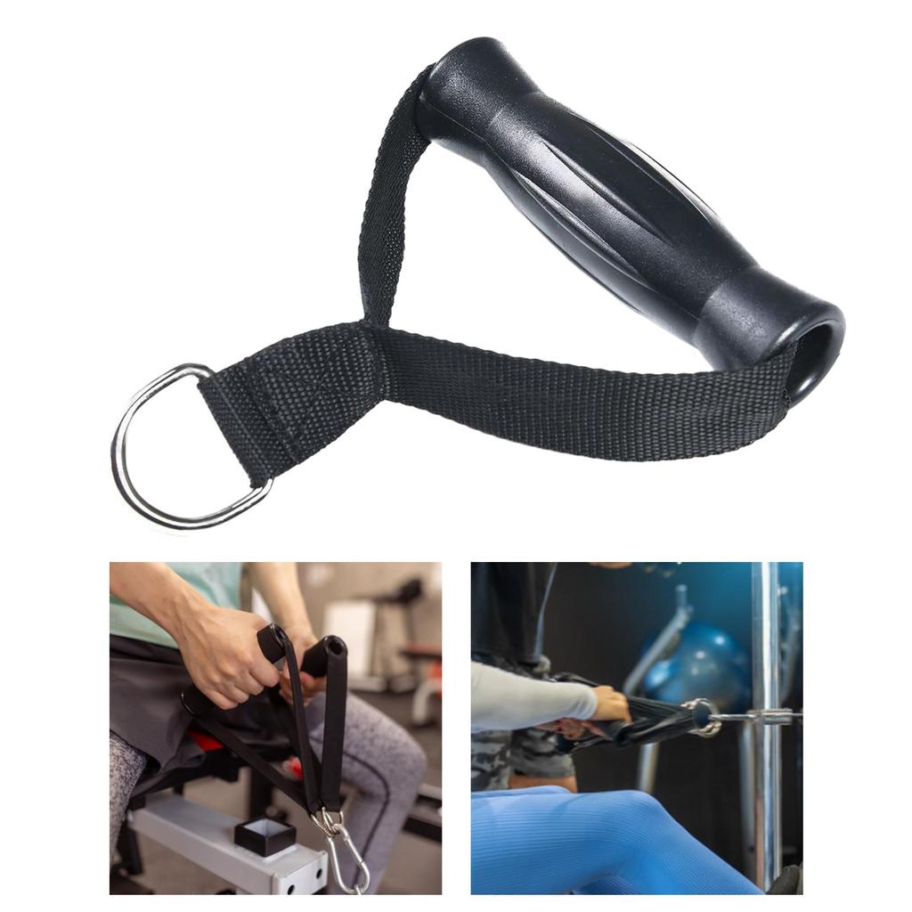 Universal Cable Machine Attachment Handle Yoga Black Fitness Straps Exercise