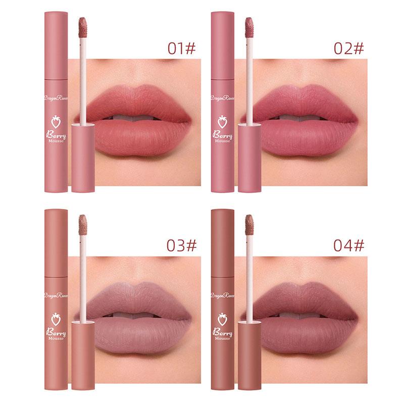 12 Colors Lasting Velvet Matte Lip Gloss Lip Glaze Moisturizing Lipstick Cosmetics Beauty Hydrating Waterproof Lip Makeup Tools