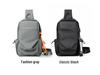 Men's Trendy Single Shoulder Crossbody Sling Backpack - Lightweight Solid Color Casual Bag
