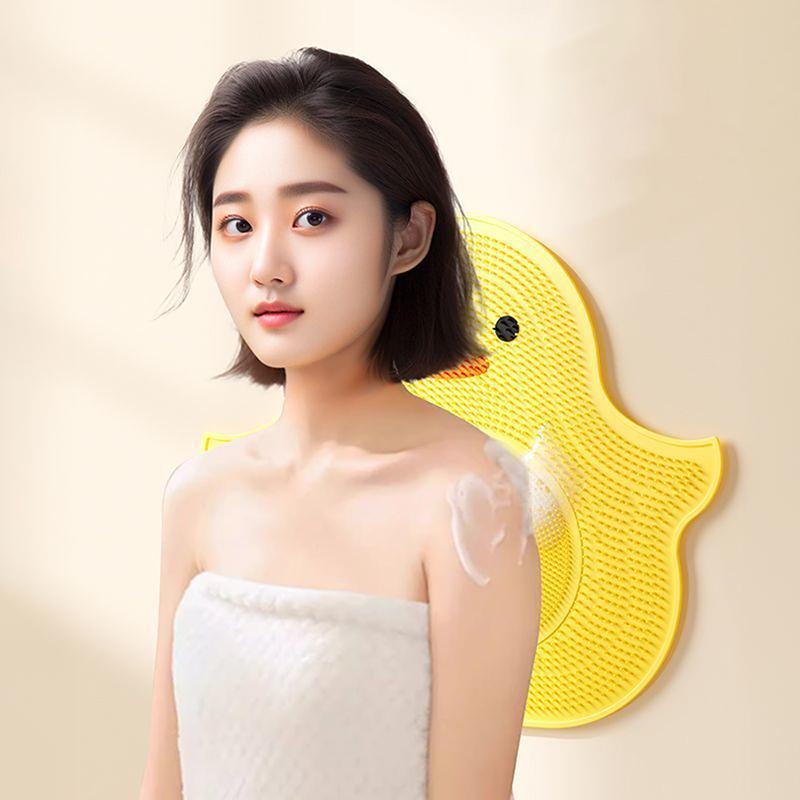 Silicone Foot And Back Scrubber Non-Slip Dirt Dead Skin Removal Massage Pad Brush Suction Cup Exfoliating Bath Pad Bathroom