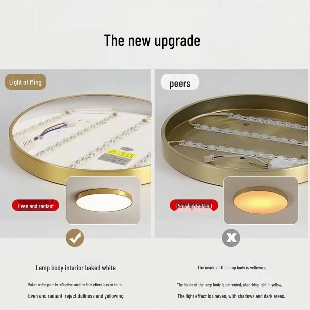 Nordic LED Ceiling Light, Super Bright & Eye-Protecting for Bedroom, Study, or Balcony