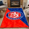 Wuppertaler Sportverein Logo Carpet Patterned Carpet, Non Slip Mat Suitable for Living Room and Bedroom Sofas