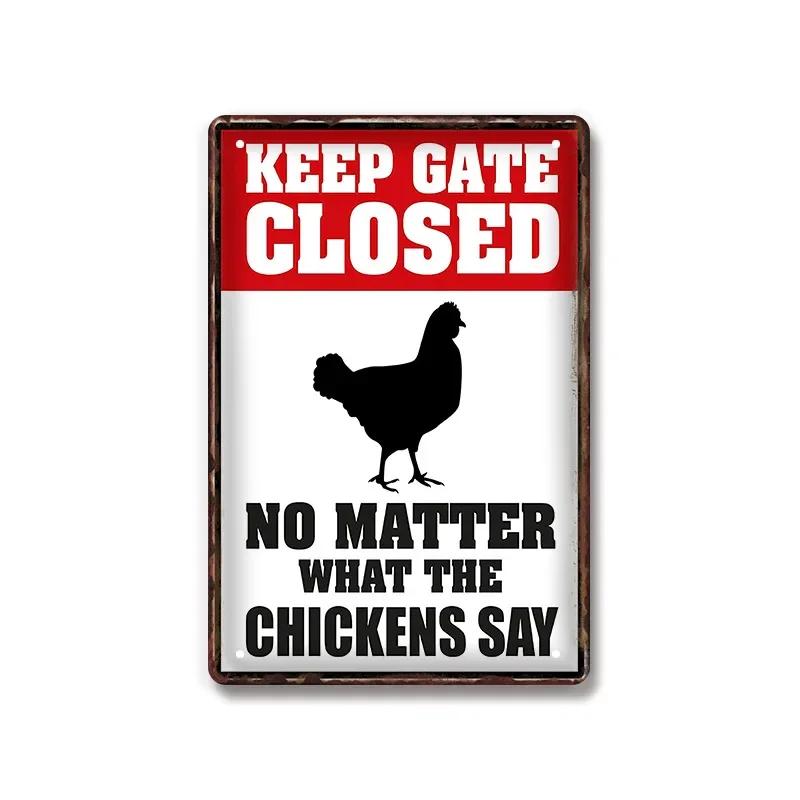 Vintage Warning Dog Metal Tin Sign for American Creative Sheet Painting Animal Wall Decoration Made of Old Iron Signs 8x12 inch