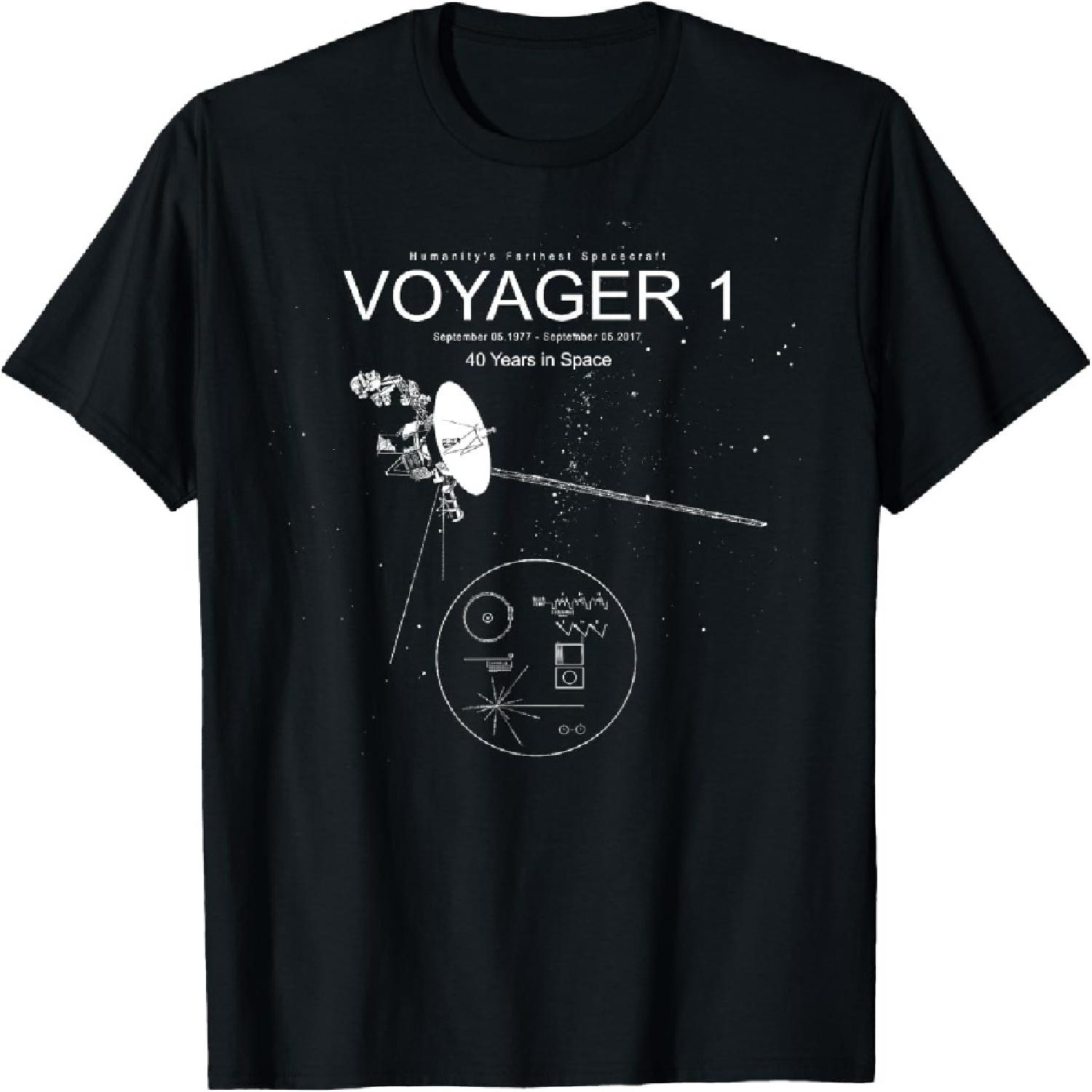 

Voyager 1-Самый далекий космический аппарат человечества-40 лет в космосе Футболка S разноцветный