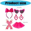 80s Costumes for Women Fancy Dress Outfit Accessories Halloween Christmas Cosplay Party Dressing Up Tutus Skirt Headband