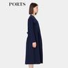 PORTS Women's Long Sleeve Belted Trench Coat