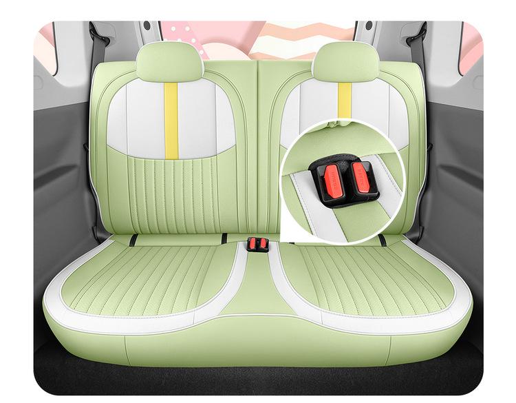 Panda Mini Universal Leather Car Seat Cushion - New Model, All-Season