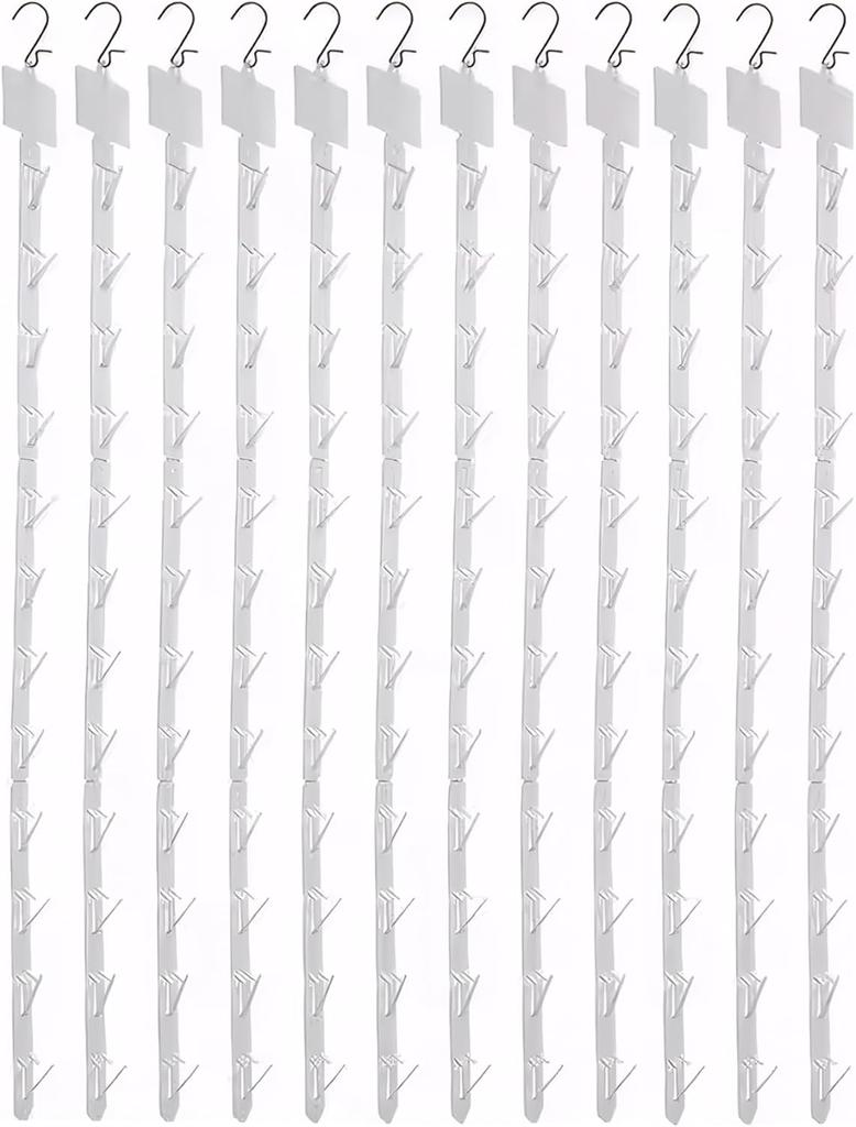 12 piece chip display clip with 12 hooks and label titles 25 inch product display clip easy to install