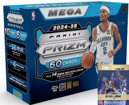 2024-25 Panini Prizm Basketball Mega Box (60 Cards/Box) Red Ice 2024-25 Panini Prizm Basketball Mega Box (60 Cards/Box) [Parallel Import]