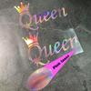 Crown Queen Laser Motorcycle Sticker Funny for Motorbike Fuel Tank Fairing Scooter Helmet Box Car Window Waterproof Vinyl Decal