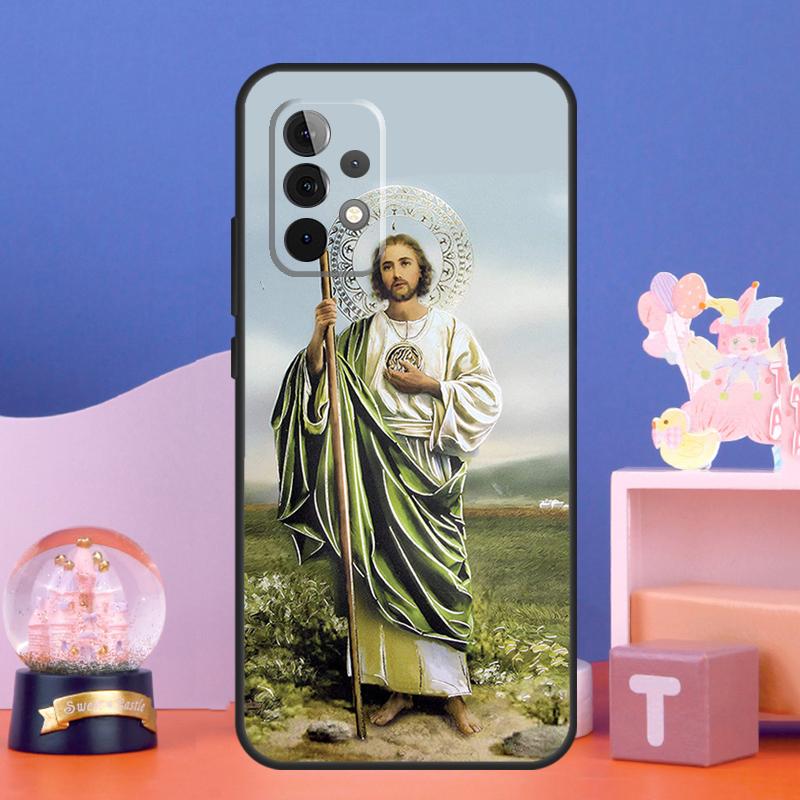 San Judas Tadeo Case For Samsung Galaxy A54 A34 A24 A14 A53 A33 A13 A52 A32 A22 A12 A71 A51 A15 A25 Cover