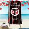Asciugamano da Spiaggia Stampa Stade Toulousain, Asciugamano Grande Morbido Asciugatura Rapida per Spiaggia Campeggio Nuoto