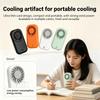 1pc Portable mini handheld fan, USB rechargeable pocket portable fan, ultra-thin card style 5-speed wind adjustable strong wind small fan, 