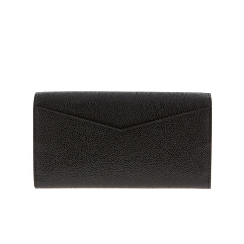 Thom Browne Pebble Grain Three Stripe Tab Long Wallet Faw065a 00198 001