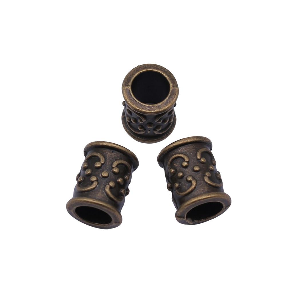 Tribal Pattern Tube Beads Charms Braided Spacer Beading For Jewelry Materials