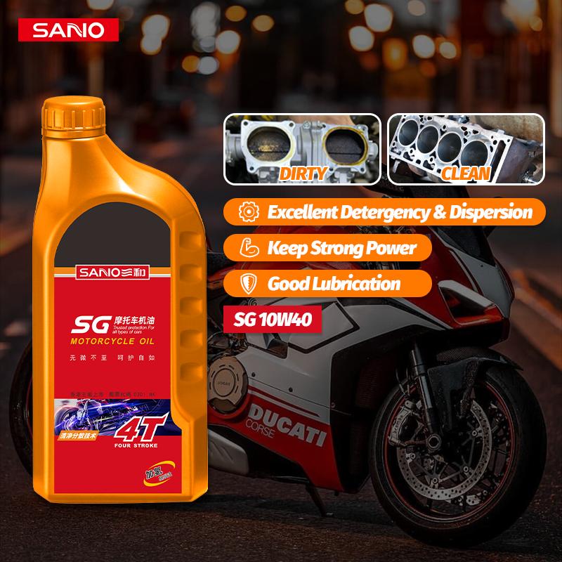 SANVO 10w40 4t Motorcycle Oil,keep Strong Power,anti-wear,motorcycle Engine Oil SG 0.9L