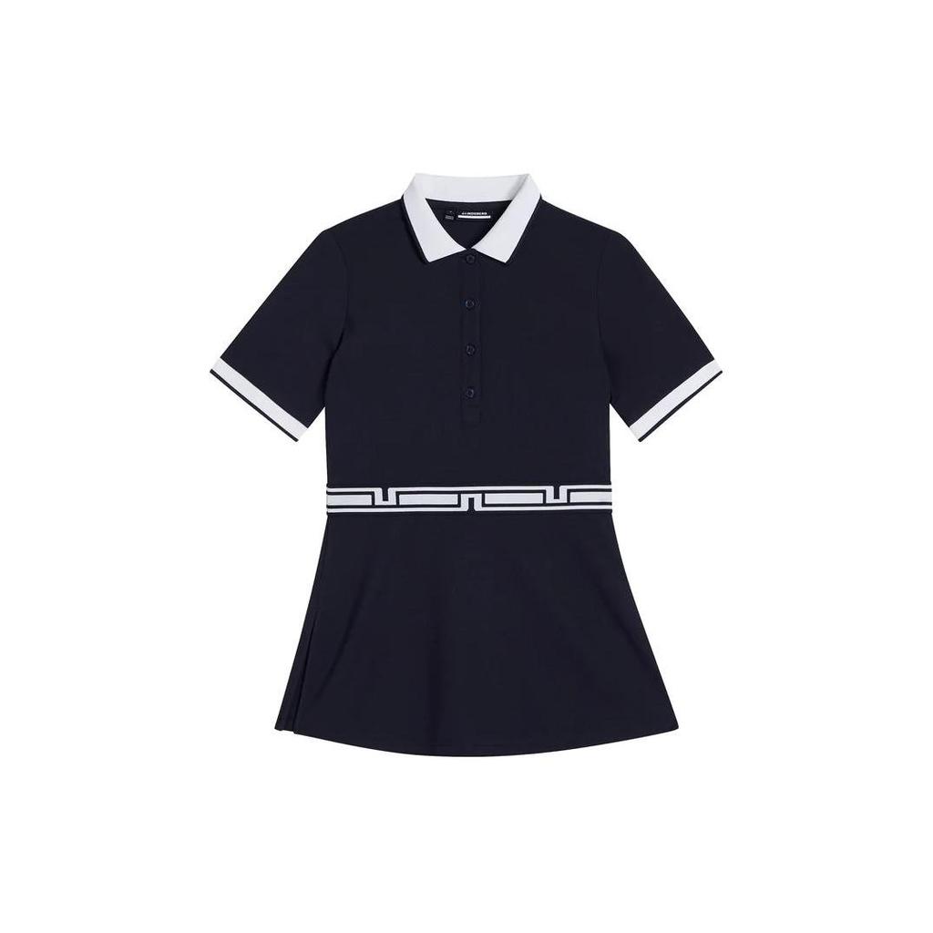 J.LINDEBERG Color Block Polo Shirt Women Tops Navy-Blue GWJT08095-6855
