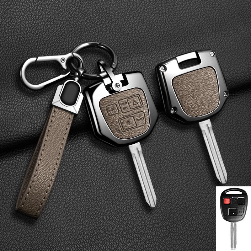 Zinc Alloy Key Case Cover Shell Fob Holder For Toyota FJ Cruiser Land 2008-2014 Yaris Echo For Lexus ES GS LS IS RX SC LX RX400h