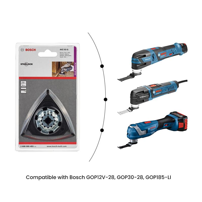 Bosch Starlock Compatible with Bosch GOP12V-28, GOP30-28, GOP185-LI Pair with F460 BFWP Sandpaper for Sanding, Polishing and Grinding