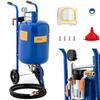 Mobile Siphon Sandblaster with Pressure Regulation 60-125 Psi 40 L