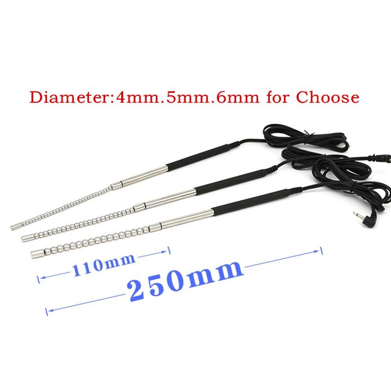 Elektroschock Penis Plug Ring Pferdeaugenstab E-Stim Urethralsonde Katheter Dilator Hahnverlängerer Medizinische Sexspielzeuge für Erwachsene für Männer