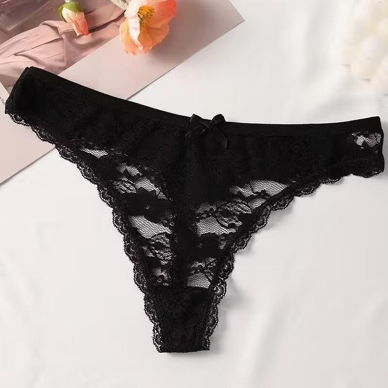 1Pcs Sexy Höschen Frauen G-String Tanga Spitze Unterwäsche Pantys Low-Taille Weibliche Unterhose Mesh Perspektive Briefs Dessous