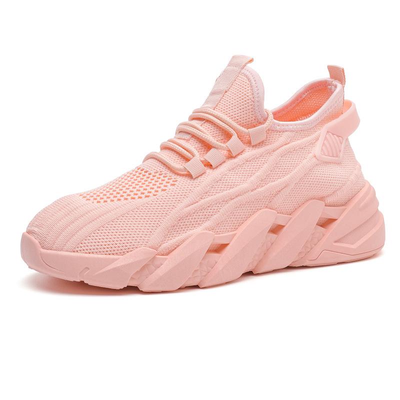 Fashion Spring Summer White Sneakers for Women Breathable Knitted Sneakers Mesh Casual Sports Shoes Woman Comfort Walking Shoes Female