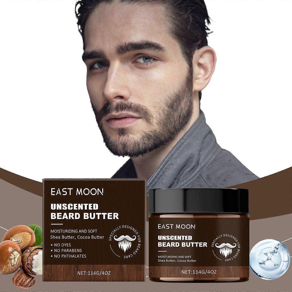 East Moon Men's Beard Care Balm - Gentle, Softening, Styling, Refreshing, And Nourishing Beard Balm For Men