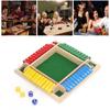 Wooden Dice Board Game Home Pub Holiday Party 4 Players Family Table Math Games for Adults Kids