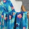 100x150cm 30D Bedruckter Chiffon Tinte Chinesischer Stil Stoff Transparent zum Nähen Rock Gaze Schal Bekleidungsstoff