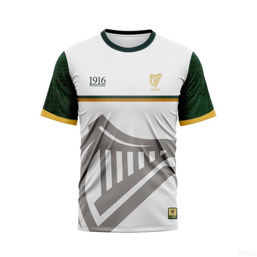 Nové Módní Ležérní Volné Kulatý Výstřih Pohodlné 1916 Dres Sportovní Edice Krátký Rukáv 3D Tištěné Tričko