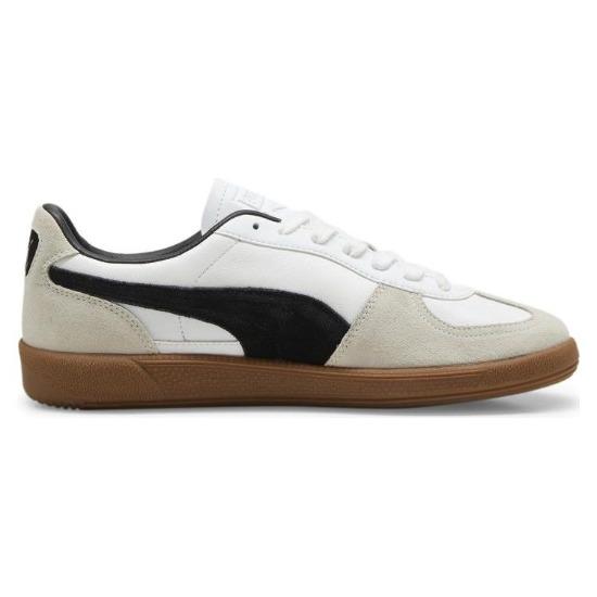 Puma Palermo Leather White Black Gum Unisex Sneakers 396464-01